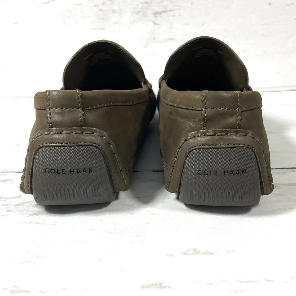 Cole Haan Grand‎ Os Mens Loafers Size 11M Brown Leather Driving Moc